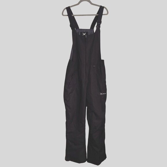 Arctix Women's Essential Insulated Bib Overalls Snow Ski Pants - Black M - Picture 1 of 10